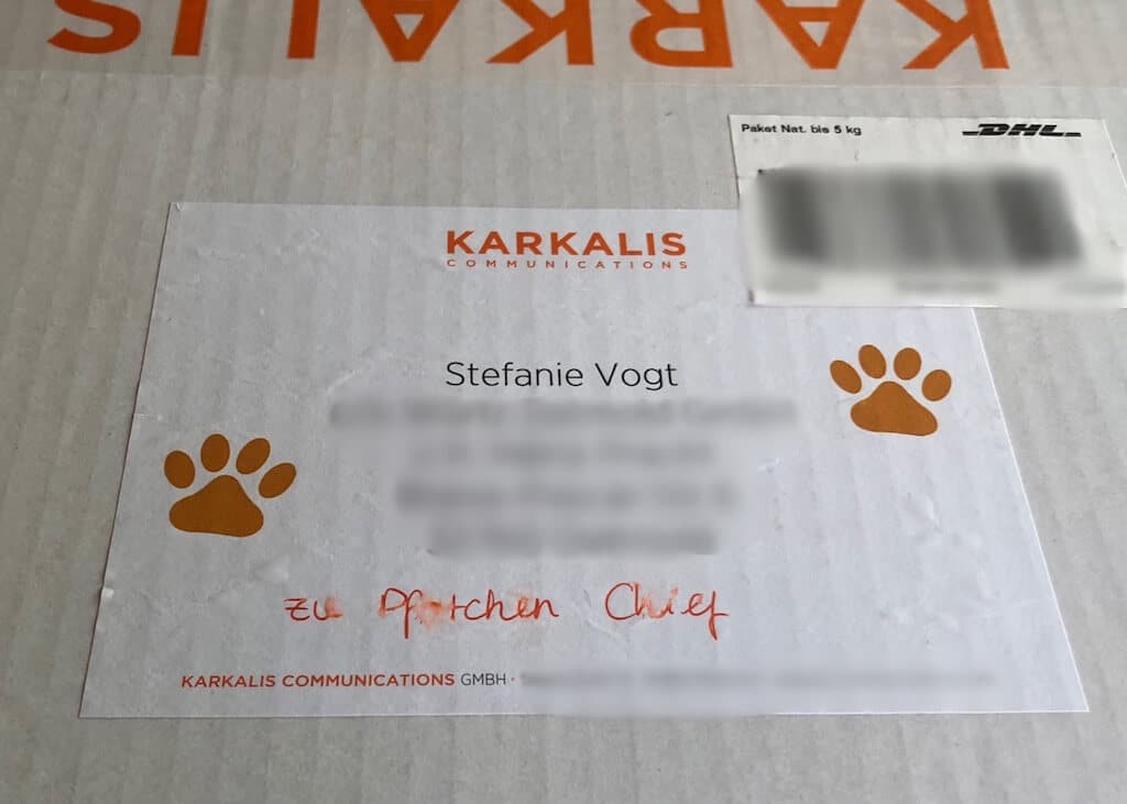 Paket der Hundekamera Furbo von Karkalis