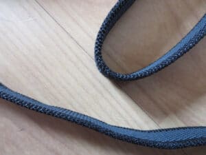 Detailaufnahme der Gummierung der Schleppleine Julius K-9