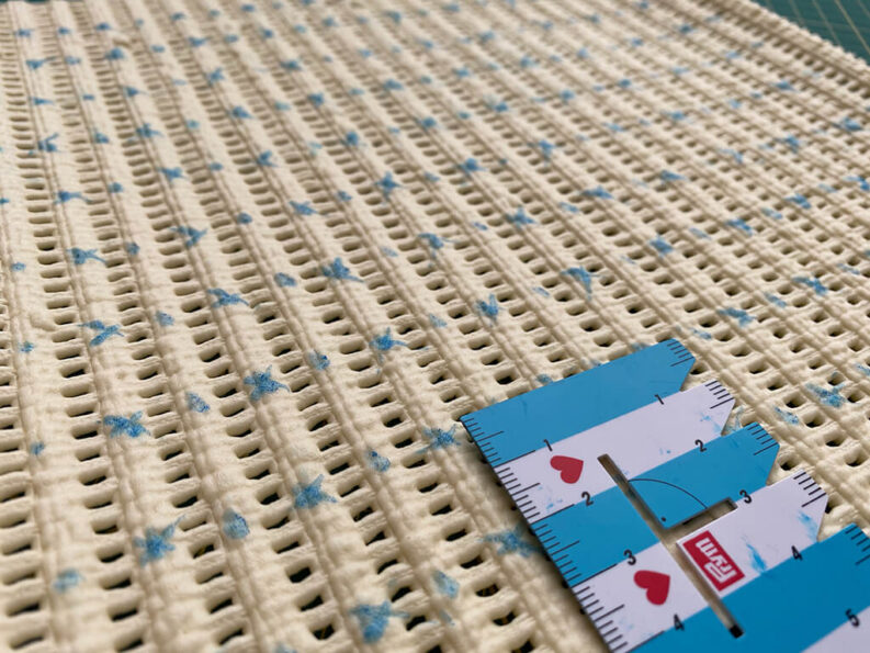 Gummimatte mit Handmaß