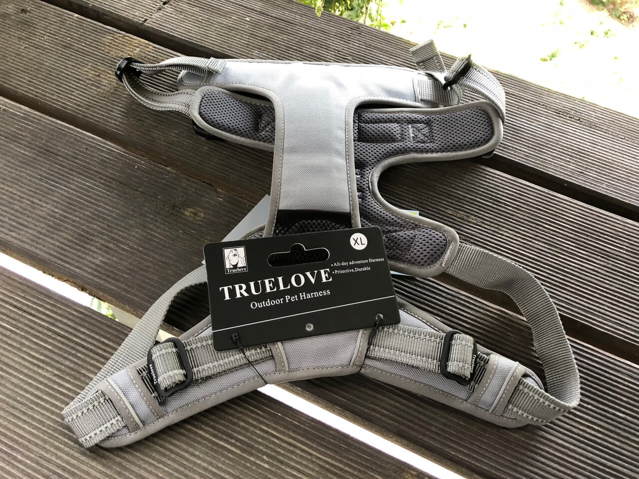 Graues Hundegeschirr