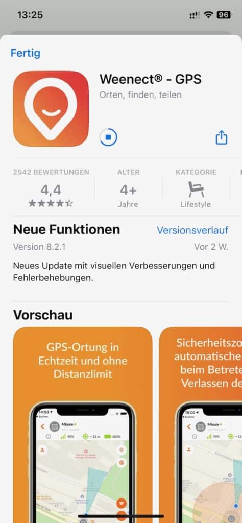 Die neue Weenect-App bildet die neuen Funktionen ab.